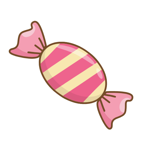 Pink candy icon for candied fruit